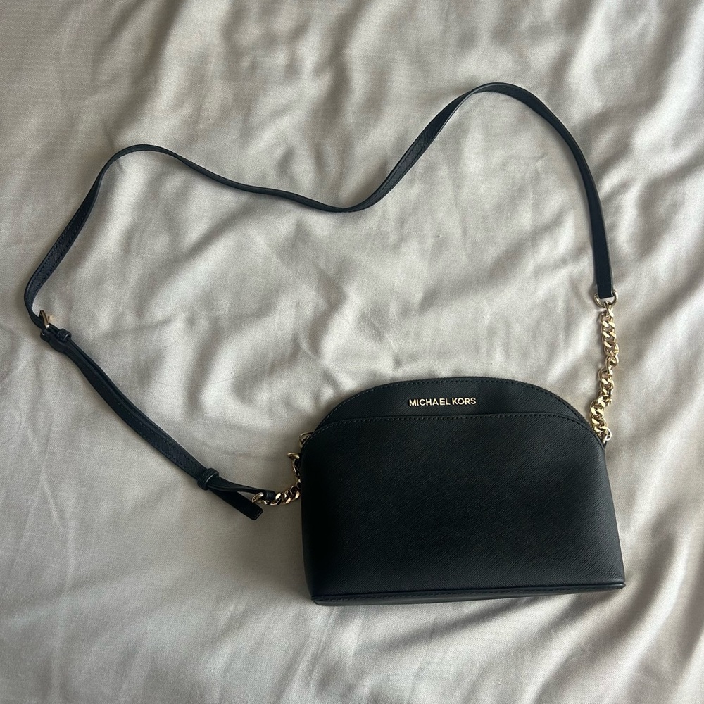 Michael Kors Jet Set Crossbody Bag - Black Leather